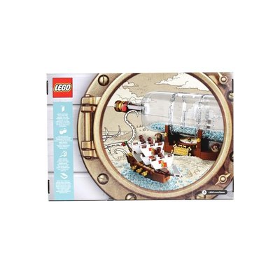 熱銷 LEGO IDEAS系列92177瓶中船男女孩組裝積木拼插益智玩具模型可開發票