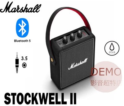 ㊑DEMO影音超特店㍿英國Marshall STOCKWELL II 有線/無線藍牙喇叭  復古 搖滾傳奇 時尚潮流