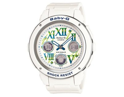 【名人鐘錶珠寶】～CASIO→復古色調女錶 BGA-150GR-7BDR BGA-150GR-7B～ 可議價