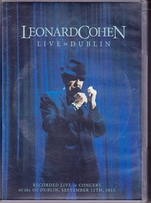 音樂居士新店#Leonard Cohen - Live in Dublin 萊納德.科恩都柏林演唱會 D9 DVD