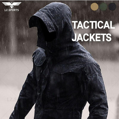 高級戰術夾剋 M65 / S-2XL 美國軍裝休閒戰術風衣男士防水飛行飛行員外套連帽衫軍用外套鼕季鞦季