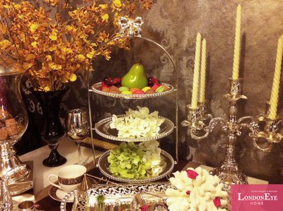 【LondonEYE】Luxury安娜公主奢華下午茶盤架X貴婦百貨X三層式蛋糕台 婚禮佈置會場/聖誕禮物/豪宅派對必備