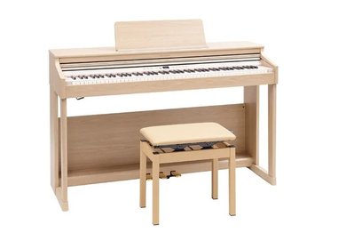 【預購】Roland F701 電鋼琴 / 掀蓋式 淺橡木色 F701 附原廠琴架 踏板 淺色琴椅 台灣樂蘭公司貨