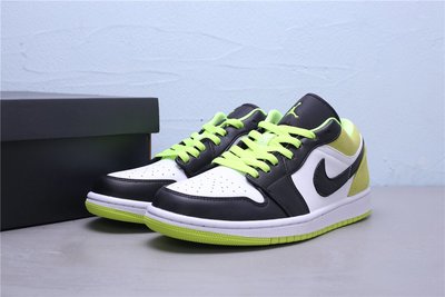 Air Jordan 1 Low 黑 熒光綠 休閒運動板鞋 籃球鞋 男女鞋CK3022-003