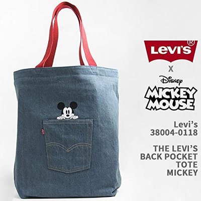 LEVIS Levi's x Disney 米奇 托特包 單寧 側背包 38004-0118 MICKEY MOUSE