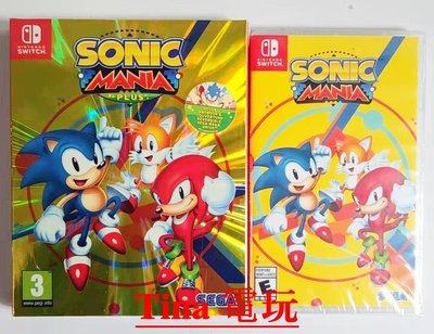 NS Switch 索尼克狂歡 音速小子狂熱 Sonic Mania 限定版中文英文