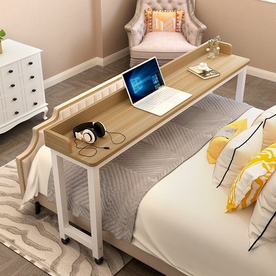 熱銷 迷路的深林床上書桌跨床桌簡易家用電腦桌長條桌臥室書桌床邊桌可移動懶人桌