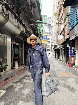Fendi Gray Fendi 2Jours Leather Satchel Bag