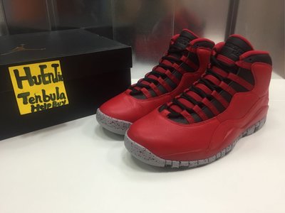 Nike Air Jordan 10 Retro Bulls Over Broadway 705178-601 紅黑