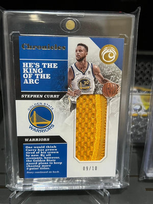 Curry enclosed game-worn material 球衣卡 限量10張 超大片PATCH 稀有釋出