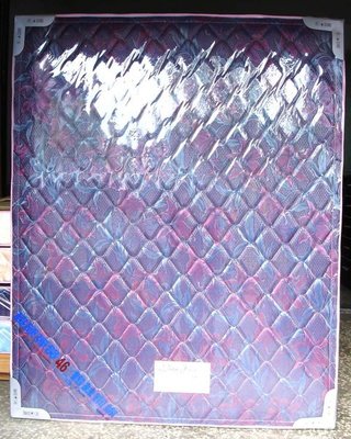 五尺雙人超硬鎢絲4.6mm鋼線緹花布彈簧床墊可選花色台灣製造(台北縣市免運費）