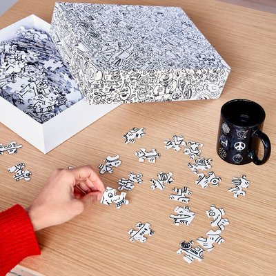 【日貨代購CITY】 Keith Haring Jigsaw Puzzle 500片 收藏 塗鴉 拼圖 現貨