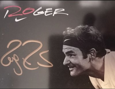 Nike 2018 Roger Federer 費德勒 20th (last)  Grand Slam win 大滿貫 限量版簽名卡