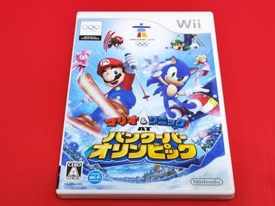 ㊣大和魂電玩㊣ Wii 瑪利歐＆索尼克 AT 溫哥華奧運 {日版}編號:Y1