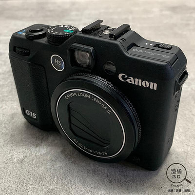 『澄橘』Canon PowerShot G15 類單眼相機 黑《二手 無盒裝 中古》A68250