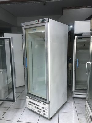 單門玻璃冷藏櫃，飲料展示櫃，商業用500公升，64*83*193公分