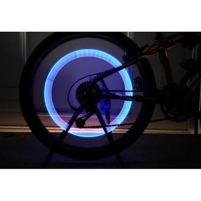 自行車風火輪 氣門燈 氣嘴 燈山地車裝備配件 螢光棒型燈 LED車輪燈~特價