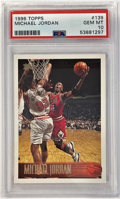 1996 Topps #139 Michael Jordan PSA 10