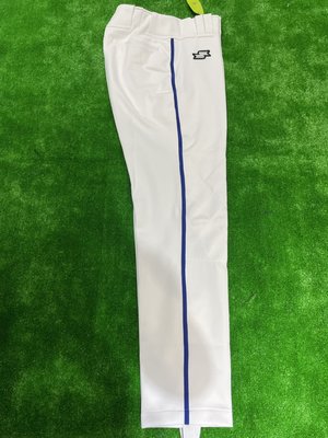 棒球世界全新SSK棒壘直筒褲雙膝加強+踩腳帶TUP202特價藍色線條下殺不到6折