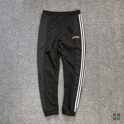 貳柒商店) adidas Mr Sweat Pants 男款 黑色 三線 棉褲 休閒 拼接 長褲 三葉草 HC0359