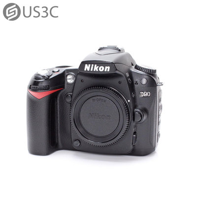 【US3C-台南店】【一元起標】尼康 Nikon D90 1230萬有效像素 影像感測器自動除塵功能 即時取景模式 EXPEED數位影像處理 二手單眼相機