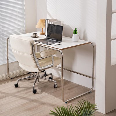 家用現代簡約電腦桌 臥室職員辦公書桌會議書房白色簡易辦公桌