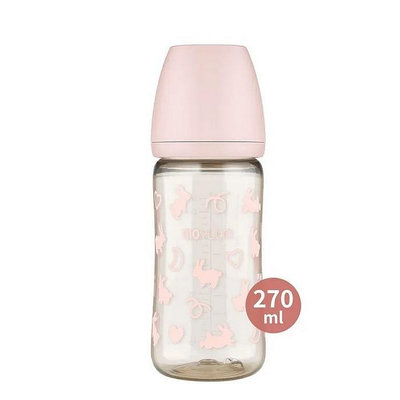 韓國MOYUUM PPSU寬口奶瓶270ml (0m+) (8809926450102棉棉兔)580元(含奶嘴)