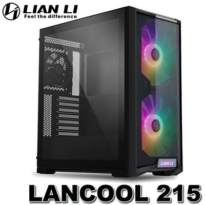 【MR3C】含稅免運 Lian-Li聯力 Lancool 215 玻璃透側 ARGB 電腦機殼