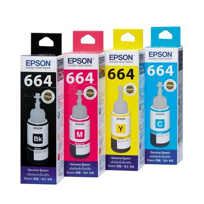 【含稅未運】 EPSON 664 T664  原廠藍 紅 黃 黑 四色一組 墨水 連續供墨 適用L310 L565