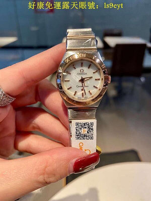 好康歐米茄女錶 omega 雙鷹星座系列女腕錶 采用高級石英機芯 蝴蝶雙按錶扣。礦物質耐磨玻璃材質女錶 28mm