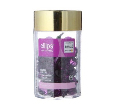 【ellips】維他命膠囊護髮油-三重護理/紫(50顆)