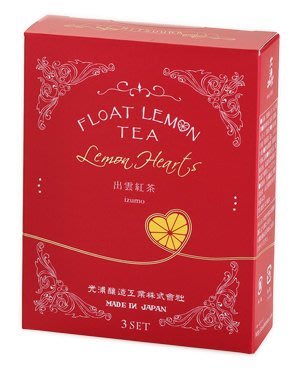 【新春限量現貨在台！】日本光浦釀造 FLOAT LEMON TEA 心型檸檬紅茶三包入(紅色出雲紅茶)！少量到貨快搶！