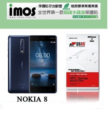 【愛瘋潮】免運 NOKIA 8 iMOS 3SAS 防潑水 防指紋 疏油疏水 螢幕保護貼
