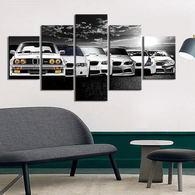 多輛寶馬M3 E30奢華跑車賽車 汽車轎車風景壁紙 高清藝術帆布海報 臥室書房客廳掛畫餐廳 壁畫貼畫裝飾畫貼紙