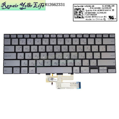電腦零件適用于華碩 ASUS 華碩 ZenBook UX462 UX462DA 筆記本鍵盤筆電配件