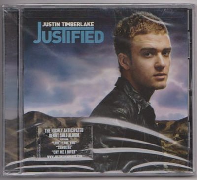 絕版【賈斯汀 Justin Timberlake】 Justified美版 (全新未拆封)