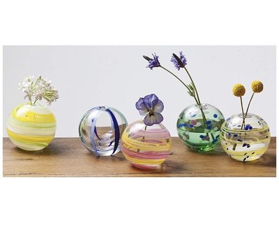 代購 日本津輕aderia 玻璃傳統手工藝插花瓶 日本製