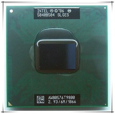 【含稅】Intel Core 2 Duo Mobile T9800 2.93G 雙核 35W 正式CPU 一年保