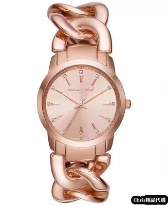 現貨代購 Michael Kors 歐美時尚腕表 玫瑰金錶帶手錶 MK3609 歐美代購 可開發票