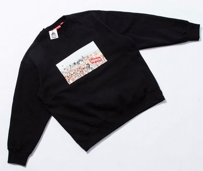 全新正品2020 美國Supreme Aerial Crewneck 紐約大都會照片大學TEE