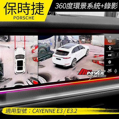 送安裝 保時捷 CAYENNE E3 E3.2 凱宴 原廠型360度環景系統+錄影 禾笙影音館