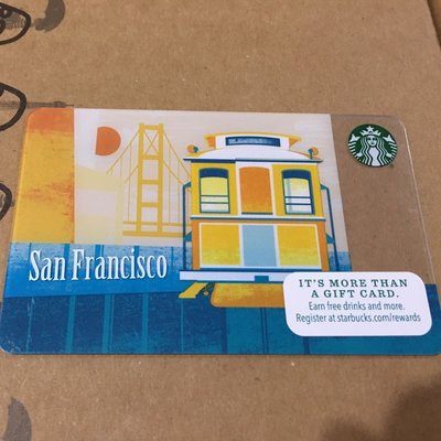 星巴克 美國 2015 舊金山 隨行卡 城市 USA San Francisco Starbucks 全新