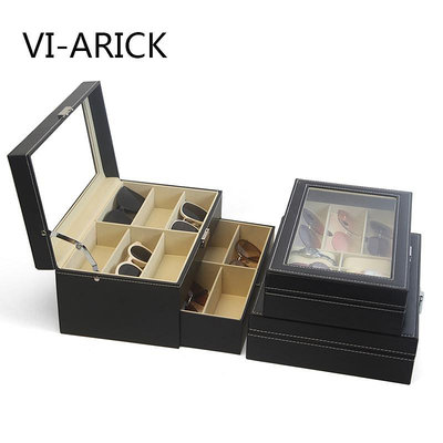 手錶收納盒VI-ARICK皮質眼鏡收納盒太陽鏡墨鏡展示盒眼鏡收藏盒眼鏡盒防塵