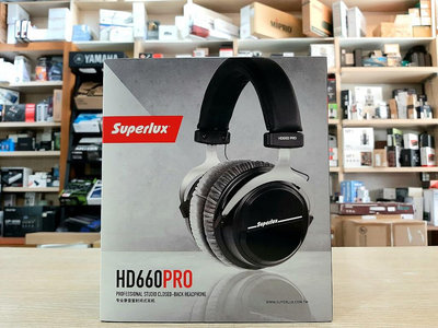 ♪♪學友樂器音響♪♪ Superlux 舒伯樂 HD660 Pro 耳罩式監聽耳機 封閉式