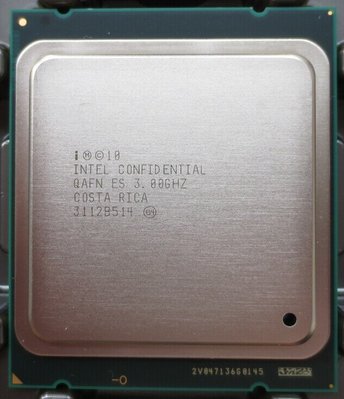 【含稅】Intel Xeon E5-2643 3.0G B0 10M QAFN 4核8線 ES不顯散片CPU 保三個月