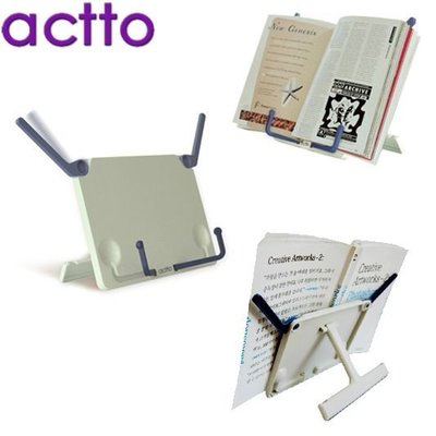 現貨熱銷-韓國actto便攜式讀書架看書架閱讀架學生書本支架夾兒童學習架~特價