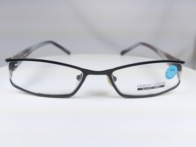 『逢甲眼鏡』GIORGIO ARMANI 光學鏡框 全新正品 黑色方框 經典復古款【GA307  ZJ8】