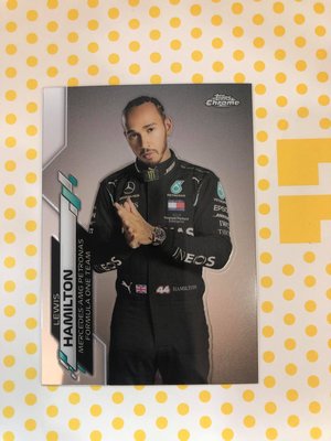 2020 Topps Formula 1 Chrome #1 Lewis Hamilton 賽車卡