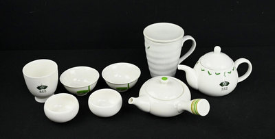 《玖隆蕭松和 挖寶網T》B倉 陶瓷 天仁茗茶 茶壺 茶杯 把杯 蓋杯 一批 (07592)
