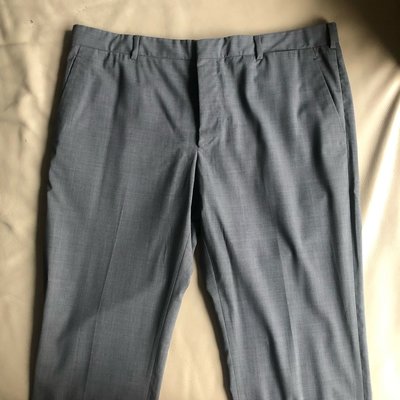 [品味人生2]保證正品 Prada 灰色 成套 西裝 size 54 特價 (褲子 )